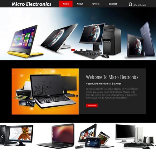 Electronics Website Designing in Bangalore