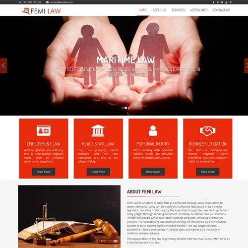 Law websites designing in Bangalore