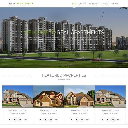 Web designing for real estate in Bangalore