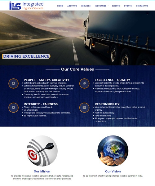 Website Designing for Logistics in Bangalore