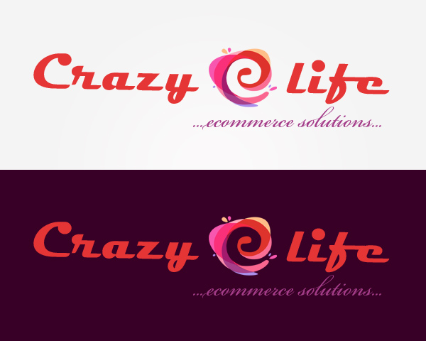 Creative logo design for Crazy E life in Bangalore