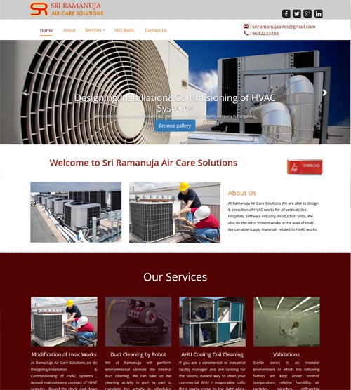 Website Designing for Corporate Business - Sraircare