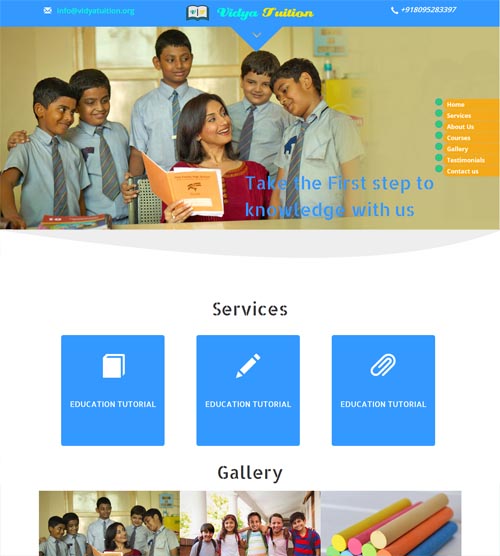 Website Designing for Education - Vidyatuition